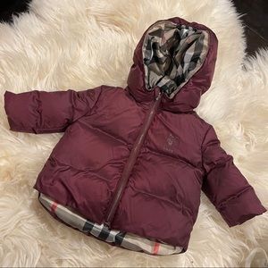 Burberry baby puffer jacket
